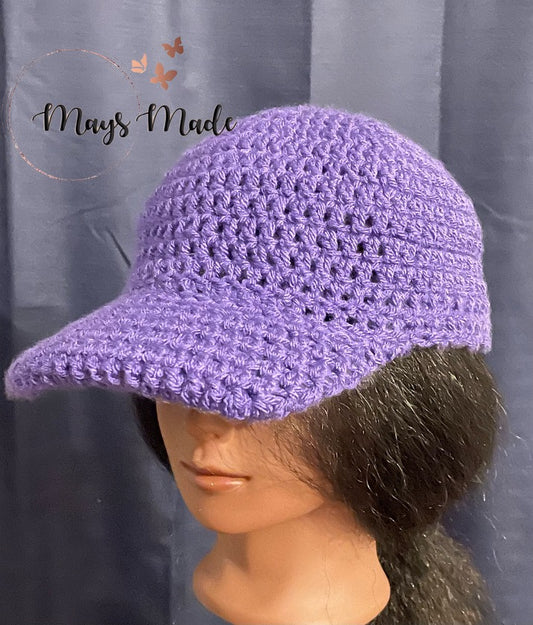 Crochet baseball cap