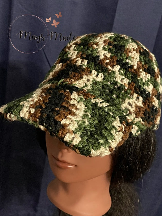 Crochet baseball cap